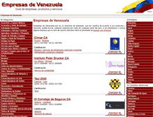 Tablet Screenshot of empresasdevenezuela.com
